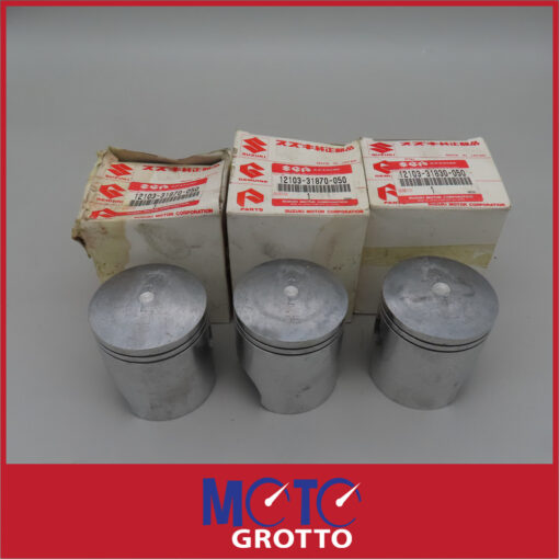 Suzuki GT750 Kettle (72-77) Set Of 3 Pistons +0.5mm - Image 2
